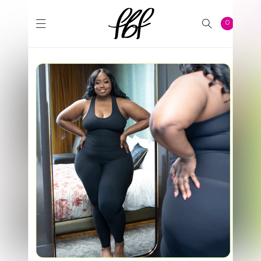 FBF Black Ribbed Set